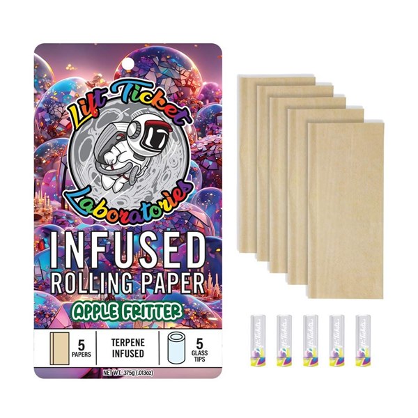 Lift Tickets Infused Rolling Papers - Apple Fritter 