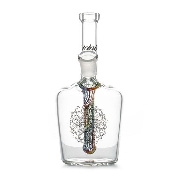 iDab Glass Henny Bottle Dabbing Rig - Medium Rasta