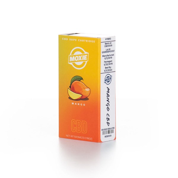 Moxie Vapes Vape Cartridge Pod - CBD (~ 50%) Mango