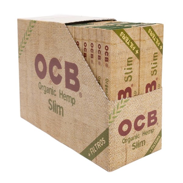 OCB Organic Hemp Connoisseur Rolling Papers & Tips - Kingsize Slim
