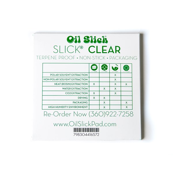 Oil Slick Clear (Terpene Proof) Non Stick Paper