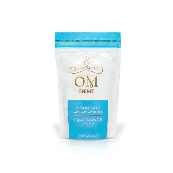 OM Wellness Epsom Salt with activated CBD - Fragrance Free