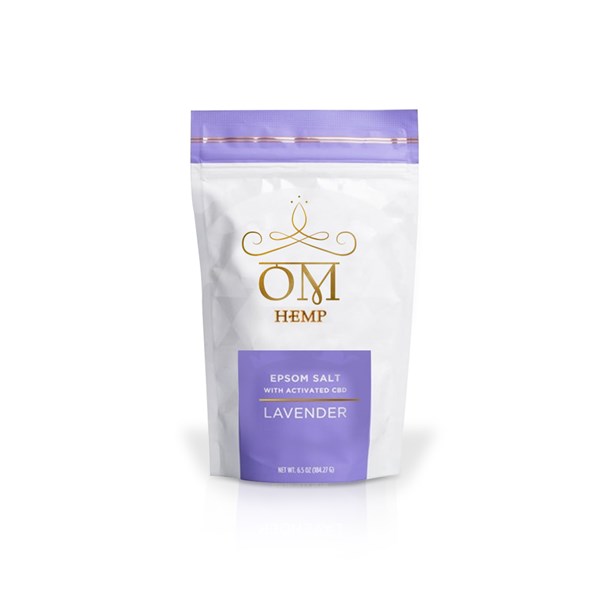 OM Wellness Epsom Salt with activated CBD - Lavender