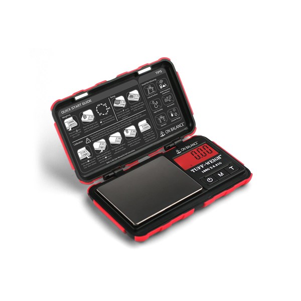 On Balance Scales Digital Tuff-Weight Pocket Scale - Red