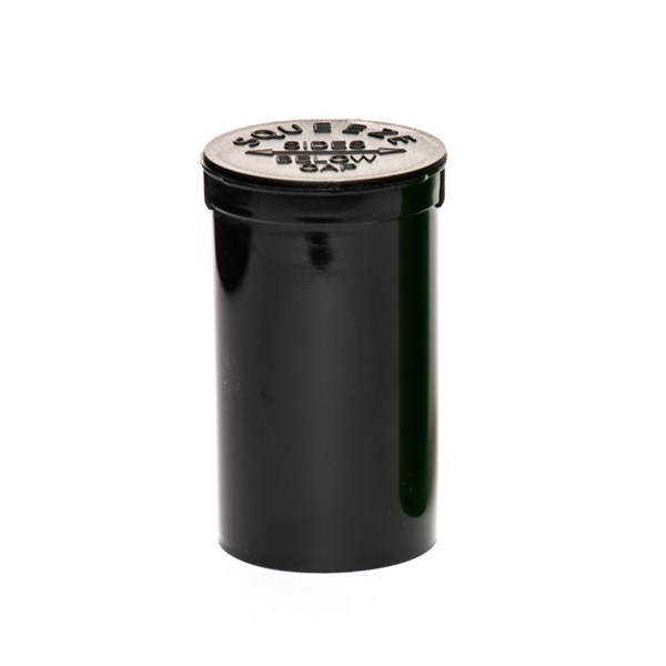 Pop Top Squeeze Containers Black