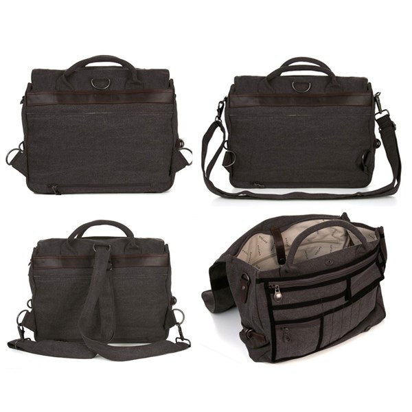 Sativa Hemp Bags Deluxe Messenger Bag (PS-19)