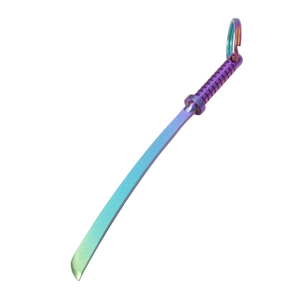 Pure Sativa Samurai Sword Titanium Dab Tool - Rainbow