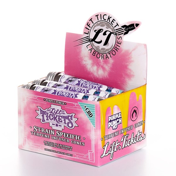 Lift Tickets CBD & Terpene Infused Paper Cone - Purple Punch