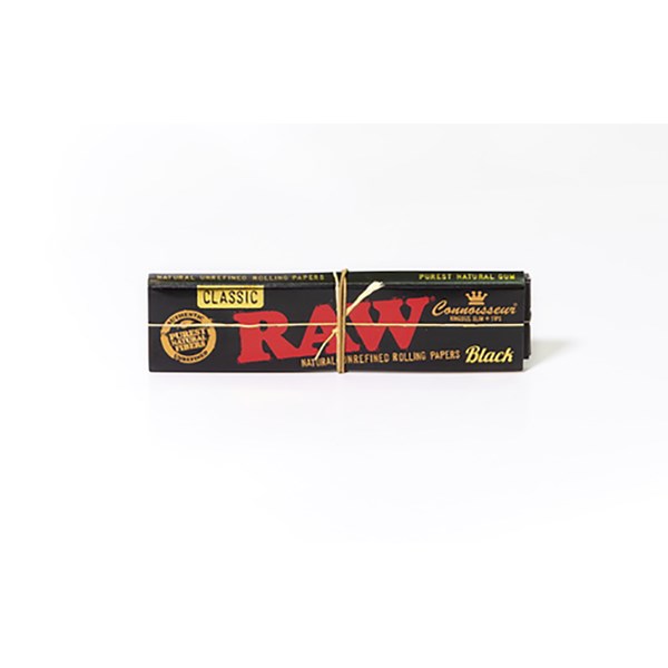 RAW Black Range - Connoisseur King Size Slim Papers & Tips 