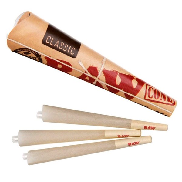RAW Rolling Papers Classic King Size Pre-Rolled Cones