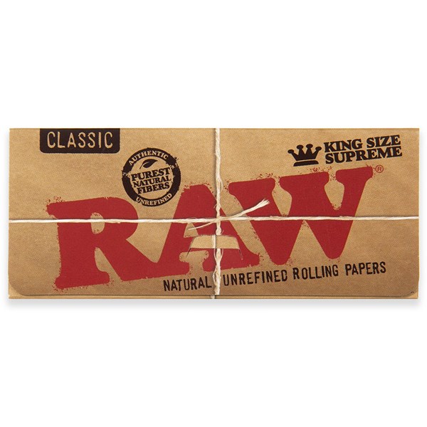 RAW Classic Range - Supreme King Size Creaseless Papers