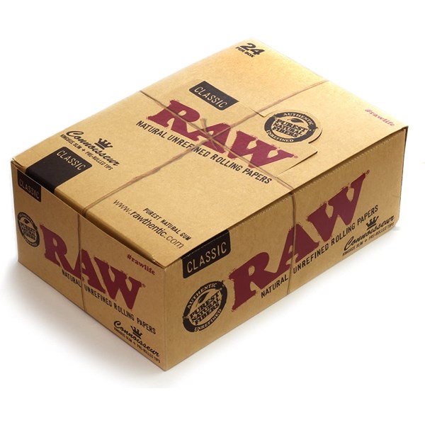 RAW Classic Range - Connoisseur King Size Slim Papers with Pre-rolled Tips - Masterpiece Pack