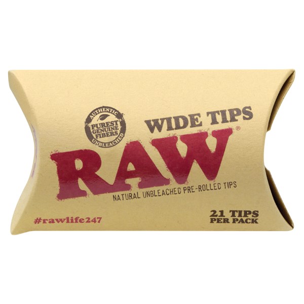 RAW Classic Range - Wide Pre-rolled Tips