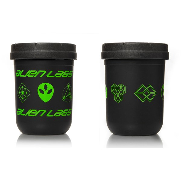 Re:Stash & Alien Labs Mason Stash Jar - Black & Green