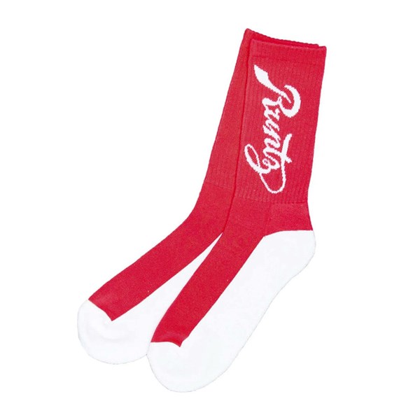 Runtz Crew Socks - Red & White