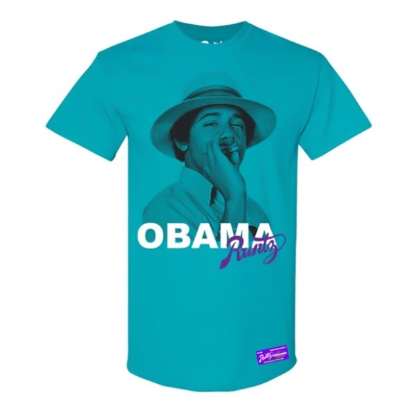 Runtz T-shirt - Obama Teal