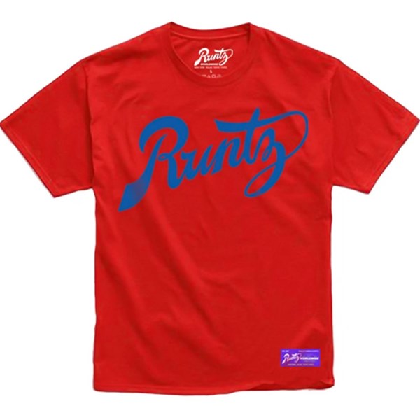 Runtz T-shirt - Runtz Script Red & Blue