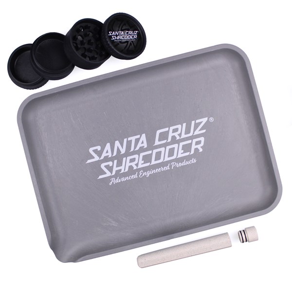 Santa Cruz Shredder  Hemp Large Grey Gift Bundle
