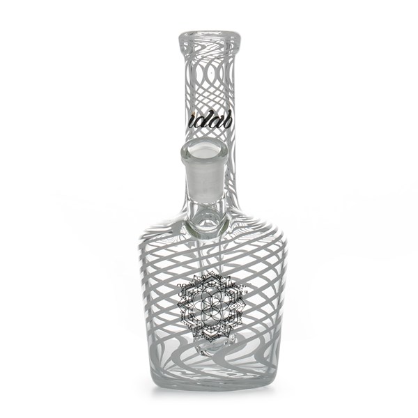 iDab Glass Henny Bottle Dabbing Rig - Small White Stripes