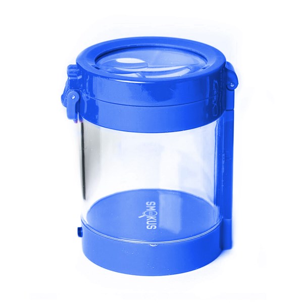 Smokus Focus The Middleman Magnifying LED Storage Jar Container - Blue