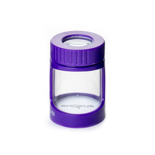Smokus Focus The Stash Magnifying LED Storage Jar Container - Purple