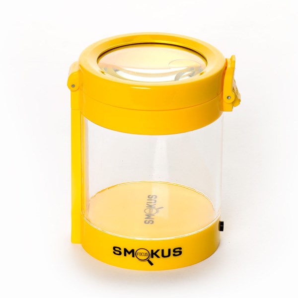 Smokus Focus The Middleman Magnifying LED Storage Jar Container - Hybrid Yellow