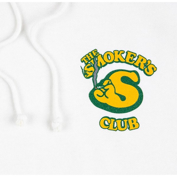 The Smoker's Club Hoody White - The Smoker's Club Logo White