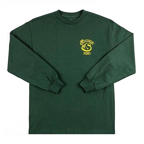 The Smoker's Club T-shirt Long Sleeve Green - Member