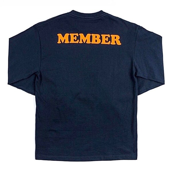 The Smoker's Club T-shirt Long Sleeve Navy - Member