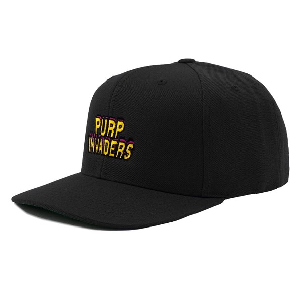 The Smoker's Club Snapback Black - Purp Invaders
