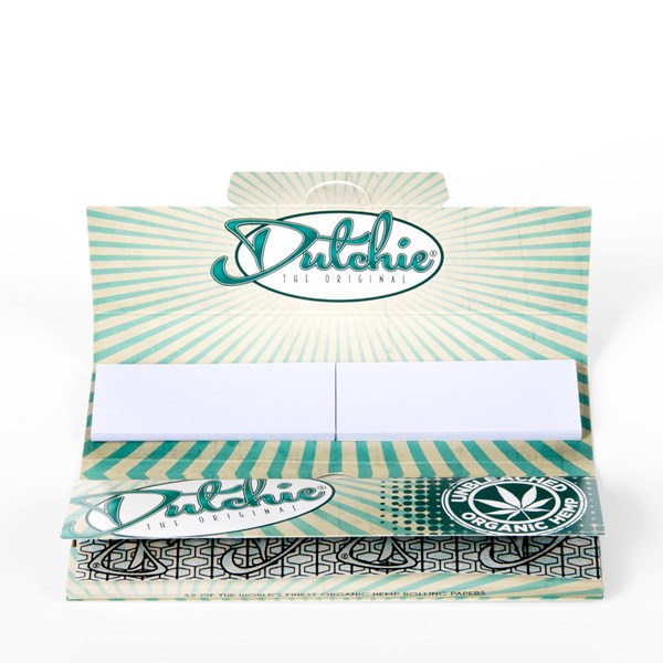 Dutchie Papers Unbleached Organic Hemp Rolling Papers King Size Slim with Filter Tips