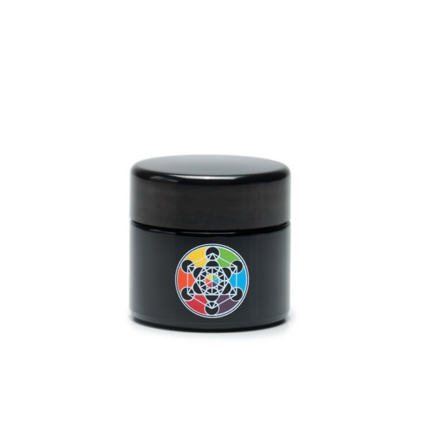 420Science UV Stash Jar - Metatron's Cube