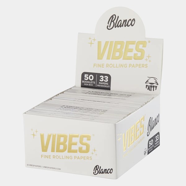 Vibes Rolling Papers - FATTY King Size Slim - Blanco