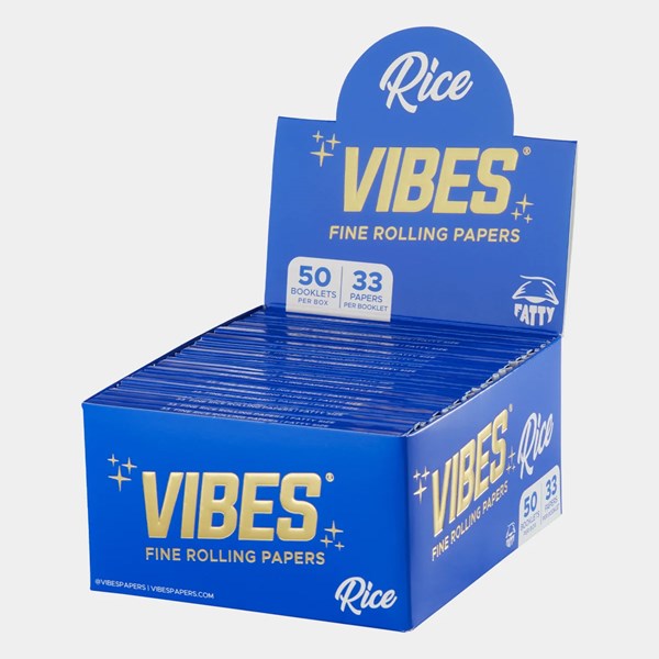 Vibes Rolling Papers - FATTY King Size Slim - Rice