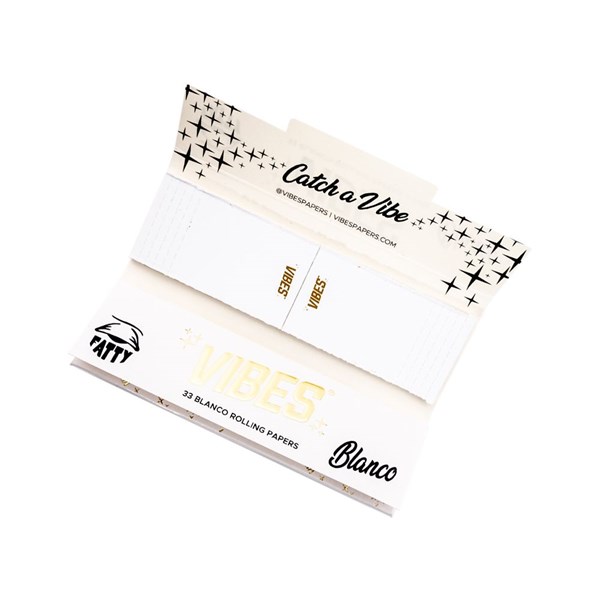 Vibes Rolling Papers & Tips - FATTY King Size Slim - Blanco