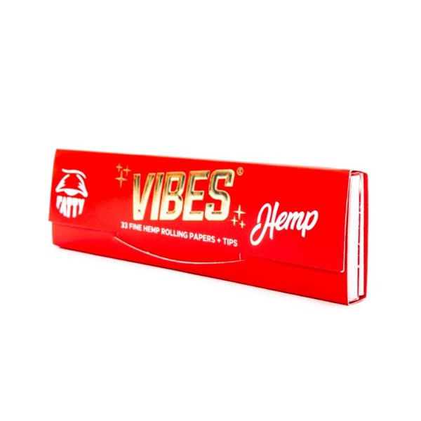 Vibes Rolling Papers & Tips - FATTY King Size Slim - Hemp