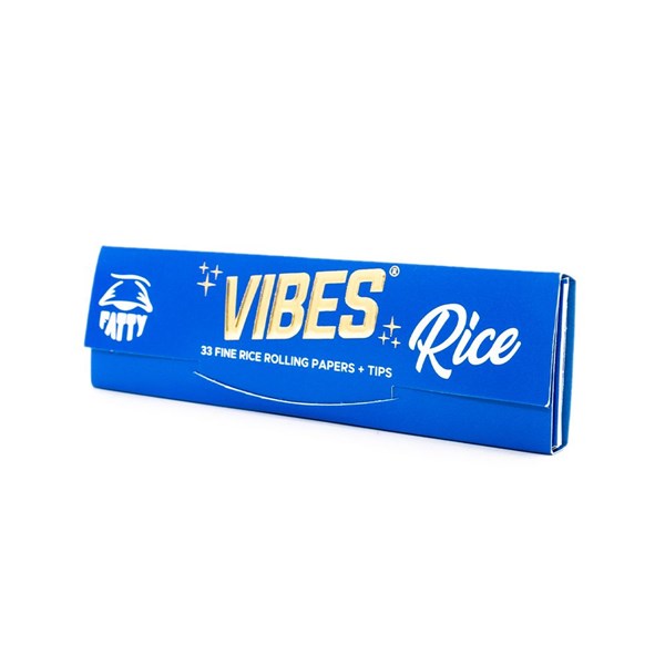 Vibes Rolling Papers & Tips - FATTY King Size Slim - Rice