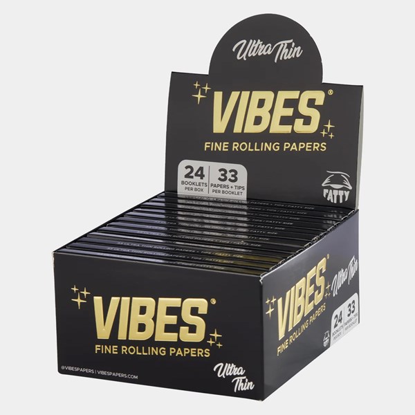 Vibes Rolling Papers & Tips - FATTY King Size Slim - Ultra Thin