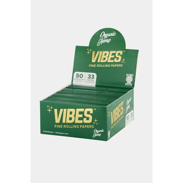 Vibes Rolling Papers - King Size Organic Hemp