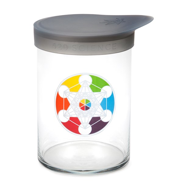 420Science Soft Top Jar - Metatron's Cube