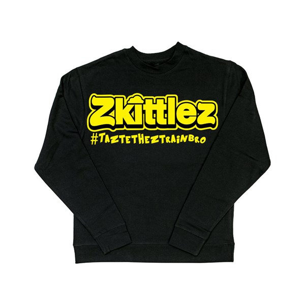 Zkittlez Official Zkittlez Taste The Z Train Crewneck Sweater, Yellow